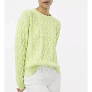 J.Crew Cable Crewneck Sweater Size S